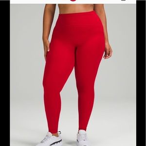 Lululemon Swift Speed size 6 tights 25” red